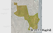 Satellite Map of Massinga, lighten, semi-desaturated