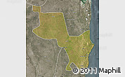 Satellite Map of Massinga, semi-desaturated