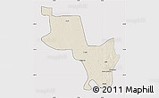 Shaded Relief Map of Massinga, cropped outside