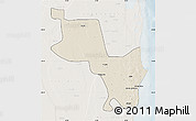 Shaded Relief Map of Massinga, lighten