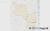 Shaded Relief Map of Massinga, lighten, semi-desaturated