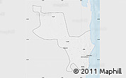 Silver Style Map of Massinga, single color outside