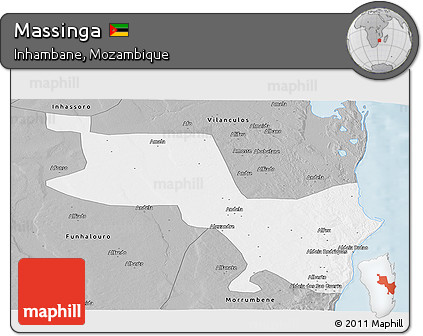 Gray Panoramic Map of Massinga