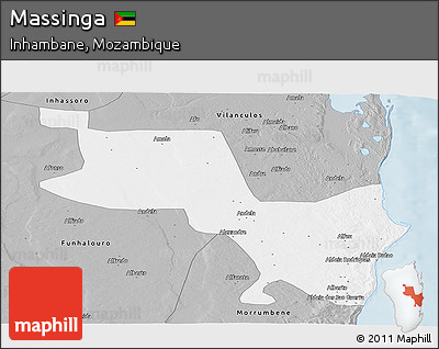 Gray Panoramic Map of Massinga