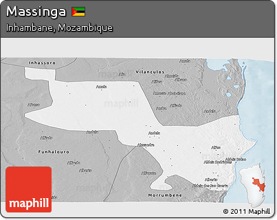 Gray Panoramic Map of Massinga