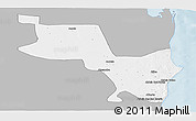 Gray Panoramic Map of Massinga, single color outside