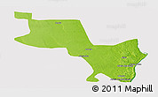 Physical Panoramic Map of Massinga, cropped outside