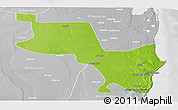 Physical Panoramic Map of Massinga, lighten, desaturated