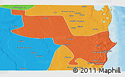 Political Panoramic Map of Massinga