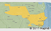 Savanna Style Panoramic Map of Massinga