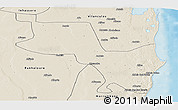 Shaded Relief Panoramic Map of Massinga