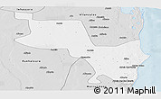 Silver Style Panoramic Map of Massinga