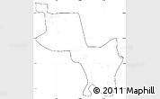 Blank Simple Map of Massinga, cropped outside, no labels