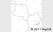 Blank Simple Map of Massinga, cropped outside