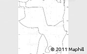 Blank Simple Map of Massinga, no labels