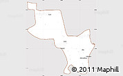 Classic Style Simple Map of Massinga, cropped outside