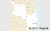 Classic Style Simple Map of Massinga
