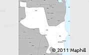 Gray Simple Map of Massinga