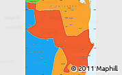 Political Simple Map of Massinga