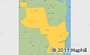 Savanna Style Simple Map of Massinga