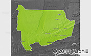Physical 3D Map of Panda, darken, desaturated