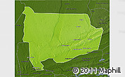 Physical 3D Map of Panda, darken