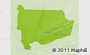 Physical 3D Map of Panda, lighten