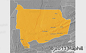Political 3D Map of Panda, desaturated