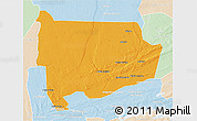 Political 3D Map of Panda, lighten