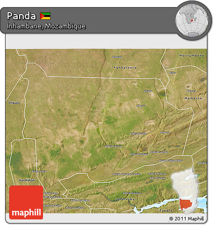 Satellite 3D Map of Panda