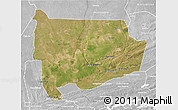 Satellite 3D Map of Panda, lighten, desaturated