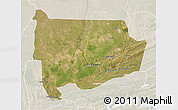 Satellite 3D Map of Panda, lighten