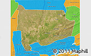 Satellite 3D Map of Panda, political outside