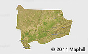 Satellite 3D Map of Panda, single color outside