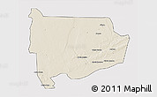 Shaded Relief 3D Map of Panda, cropped outside