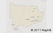 Shaded Relief 3D Map of Panda, lighten, semi-desaturated