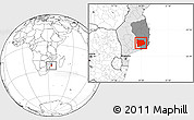 Blank Location Map of Panda, highlighted country, highlighted parent region