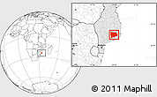 Blank Location Map of Panda, highlighted country