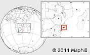 Blank Location Map of Panda, highlighted parent region, within the entire country