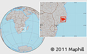 Gray Location Map of Panda