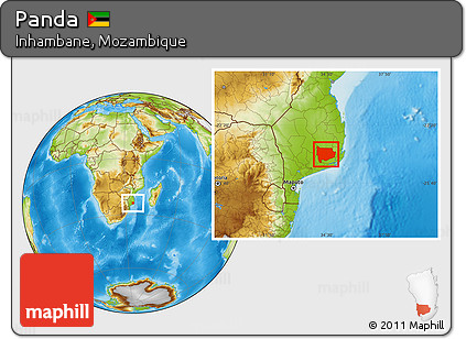Physical Location Map of Panda