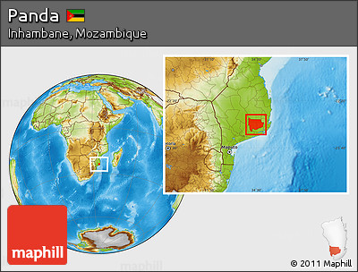 Physical Location Map of Panda