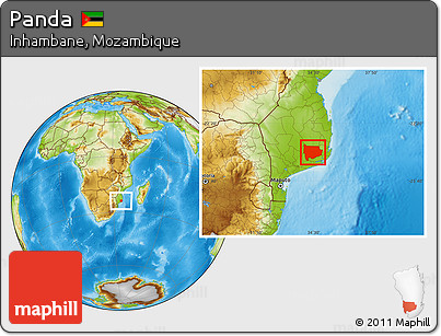 Physical Location Map of Panda