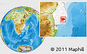 Physical Location Map of Panda, highlighted country