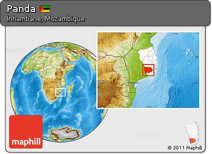 Physical Location Map of Panda, highlighted parent region