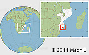 Savanna Style Location Map of Panda, highlighted country, within the entire country