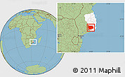 Savanna Style Location Map of Panda, highlighted parent region