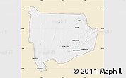 Classic Style Map of Panda, single color outside