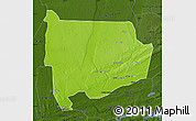 Physical Map of Panda, darken