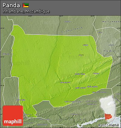 Physical Map of Panda, semi-desaturated